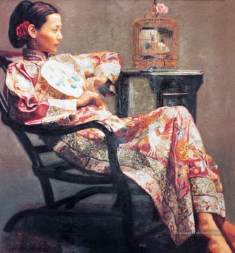 La vie dans un rêve chinois Chen Yifei Peinture à l'huile
